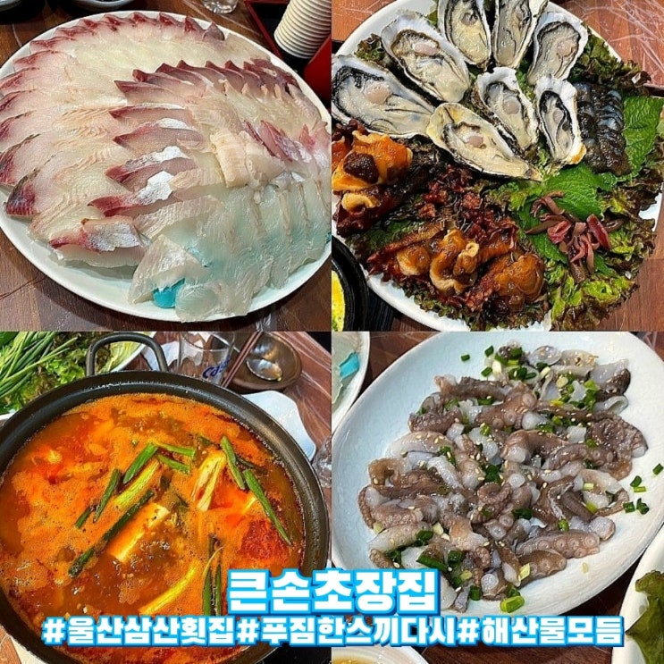  울산 삼산 농수산물시장 제철 회 맛집 큰손초장집!