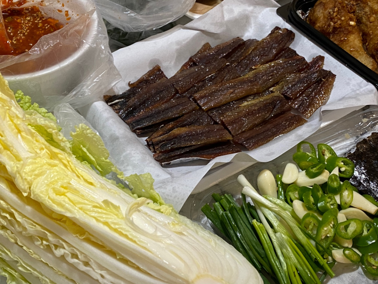  포항 로컬 과메기 맛집, 마당쇠 과메기 포장해서 먹었어요