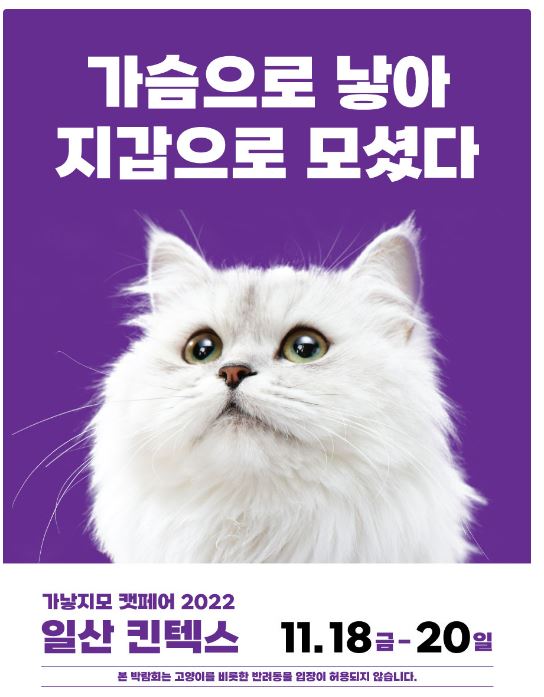  가낳지모 캣페어 사전등록하면 케이펫페어도 입장 가능, 집사능력시험도 개최