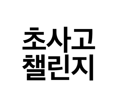 [초사고 챌린지] 1일차 - 당신은 왜 여기에 있나요?