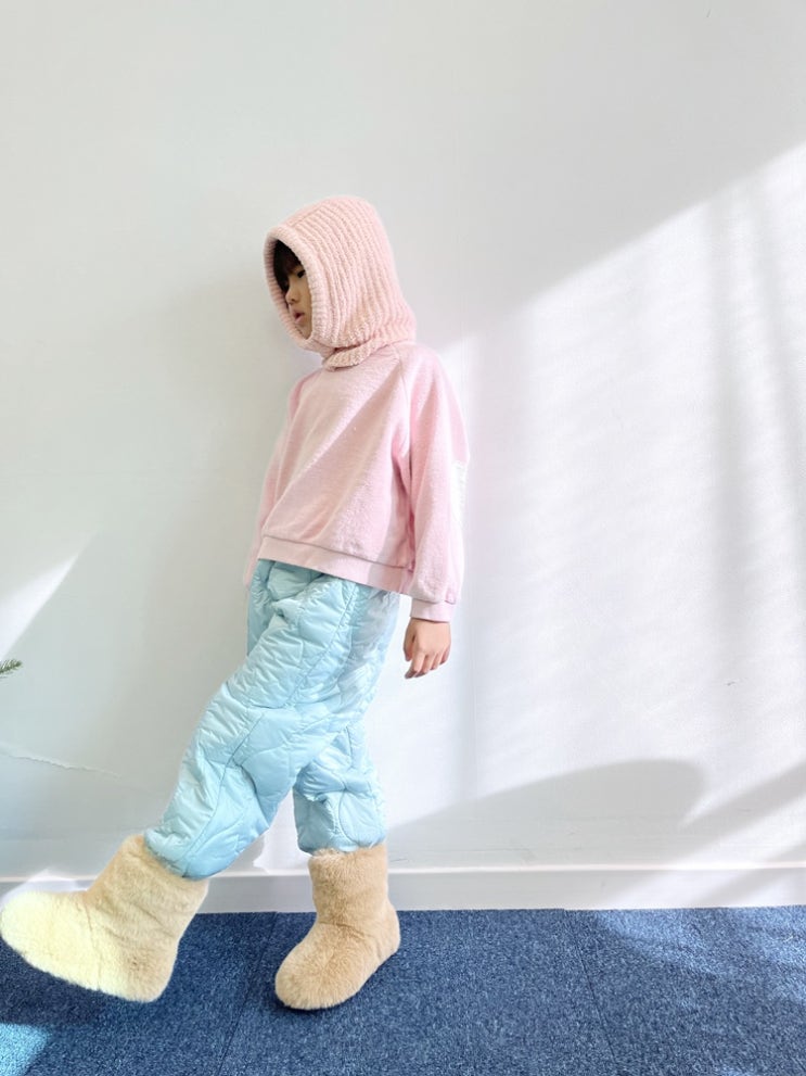  뮤뮤 패딩 바지 겨울 방한 보온 캠핑 누빔 팬츠