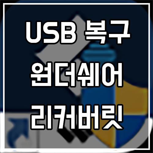 USB 복구 필요하면 원더쉐어 리커버릿 추천