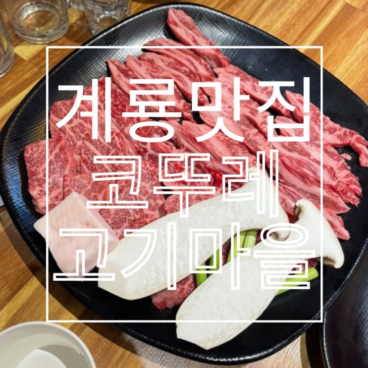  계룡 맛집 계룡 소고기 맛집 연말 모임 장소 추천 '코뚜레고기마을'