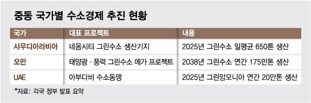 중동서 新금맥 캔다…"수소 팔겠다"는 산유국에 韓기업들 웃는 이유 중동서 新금맥 캔다…"수소 팔겠다"는 산유국에 韓기업들 웃는 이유