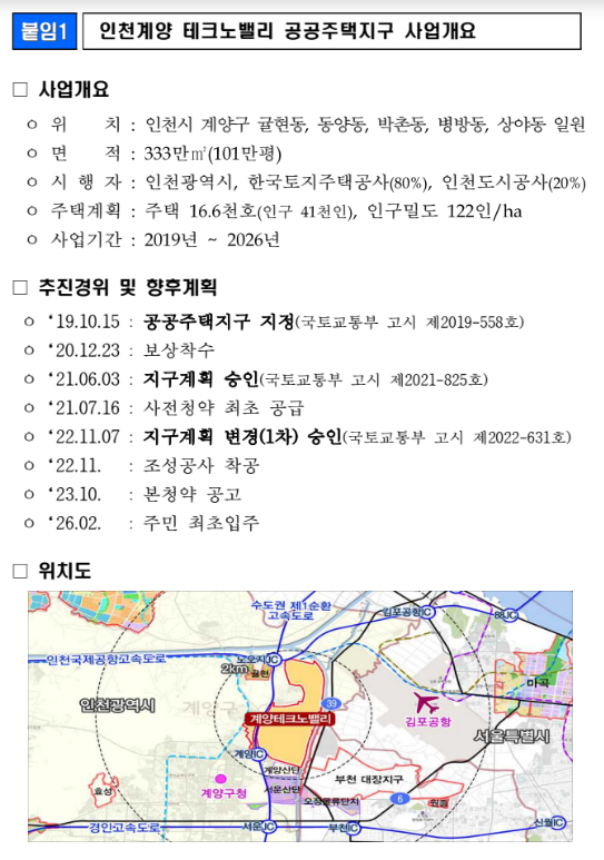 3기 신도시 첫 착공은… 15일 인천계양 테크노밸리 공공주택지구(여의도 공원 4배 공원녹지, 판교 1.6배 자족공간으로 명품자족도시 조성)_국토교통부 3기 신도시 첫 착공은… 15일 인천계양 테크노밸리 공공주택지구(여의도 공원 4배 공원녹지, 판교 1.6배 자족공간으로 명품자족도시 조성)_국토교통부