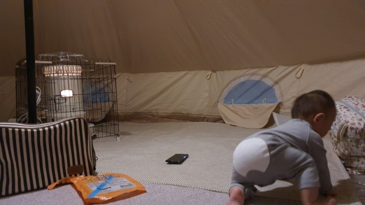 [13개월 아기, 375일차 아기와 캠핑] 돌아기 겨울 장박 캠핑 도전(공주사계절오토캠핑장)