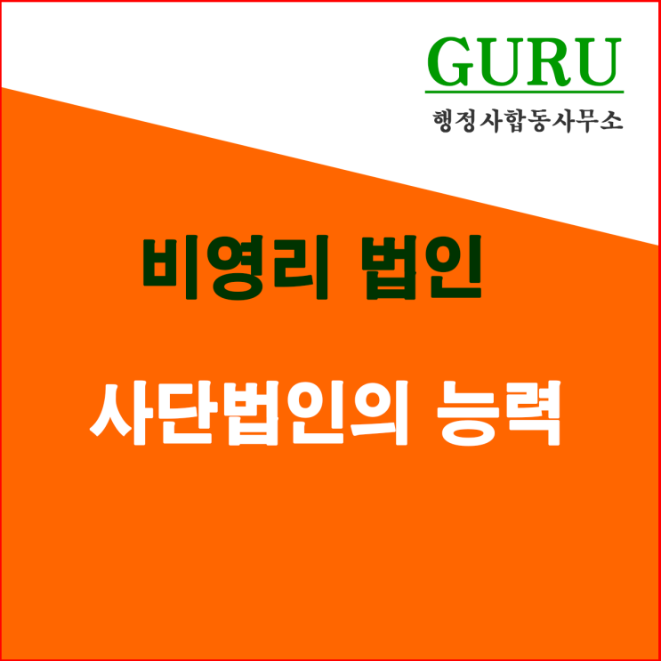 17. 사단법인의 능력