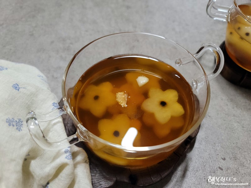 배숙 만들기 맛없는 배 요리~ 생강향이 너무 좋아요 : 네이버 블로그