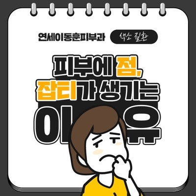 [순천피부과] 피부에 점, 잡티, 기미 등 색소질환이 발생하는 원인은?