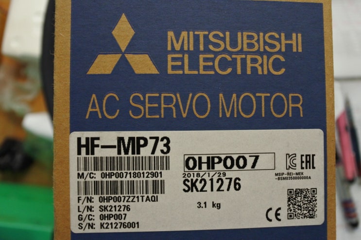 [판매중] 신품 미쯔비시 서보모터 HF-MP73 판매합니다.