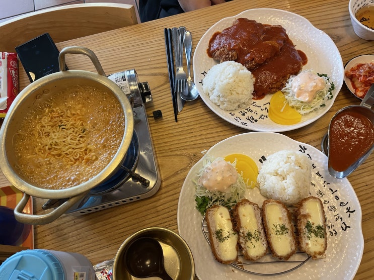  구월동 맛집 , 구월동 돈까스 맛집 : 영동돈까스 & 오믈렛 , 라면이 서비스로 나오는 곳 , 착한가격 밥집