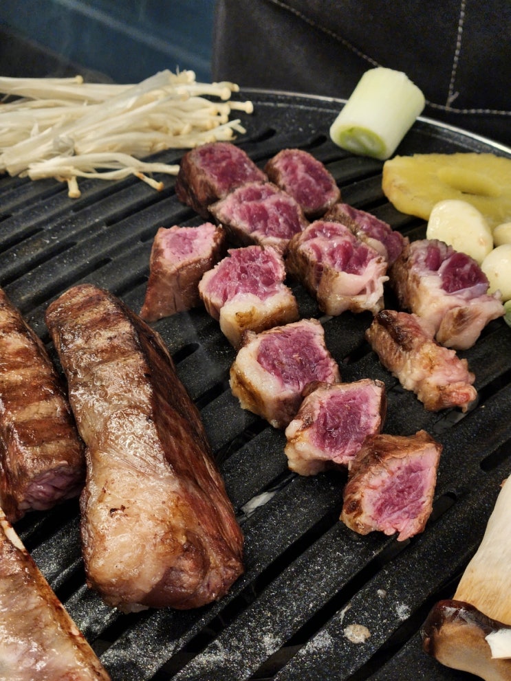  울산 우대갈비 더블랙 매곡동맛집, 불향 가득 소고기, 이베리코 전문점