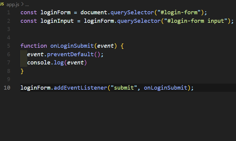 자바스크립트 Submit 사용하여 value값 얻기. // addEventListener 이해 : 네이버 블로그