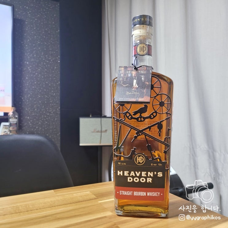  [위스키] 헤븐스 도어 스트레이트 버번 46% 750ml [밥 딜런]