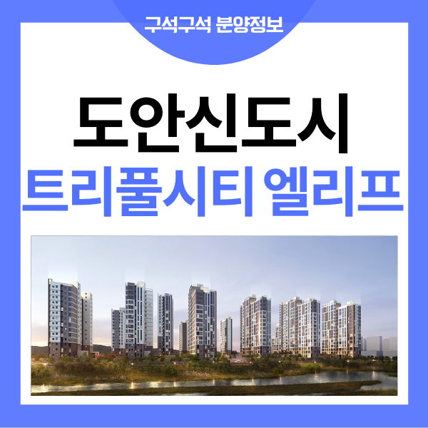  갑천 2 트리플시티 엘리프 추첨제 특별공급 알아봤어요