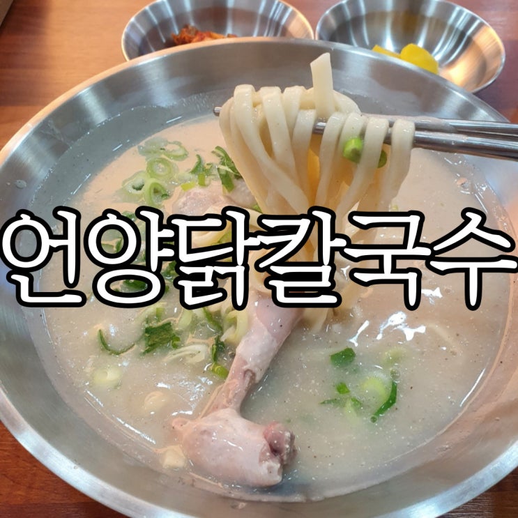  창원 팔용동맛집 뜨끈한 국물이 맛있던 언양닭칼국수 팔용점