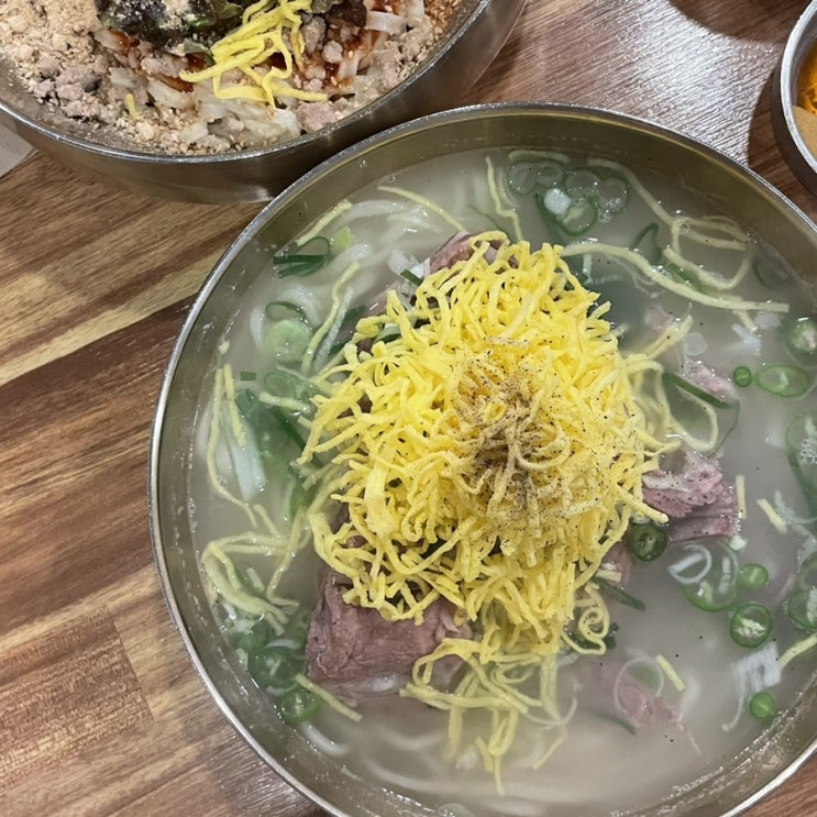  [파주] 뜨끈한 국물의 칼국수 맛집 | 파주뼈칼국수 교하제면소