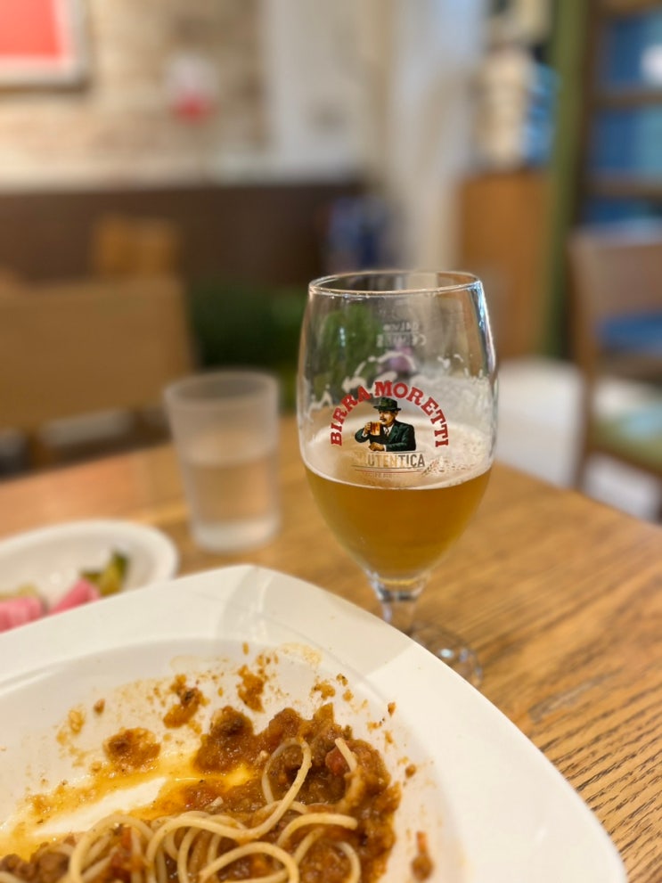  노원파스타 올리오 olio 추억이 느껴졌던 따뜻한 노원맛집 볼로네제에 비라모레띠 곁들인 후기 노원숨은맛집!