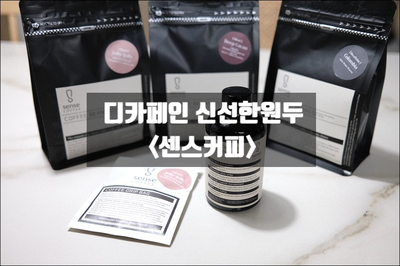  디카페인원두 당일로스팅 홈카페 센스커피 콜드브루와 핸드드립 아침마다 한잔씩 마셔요