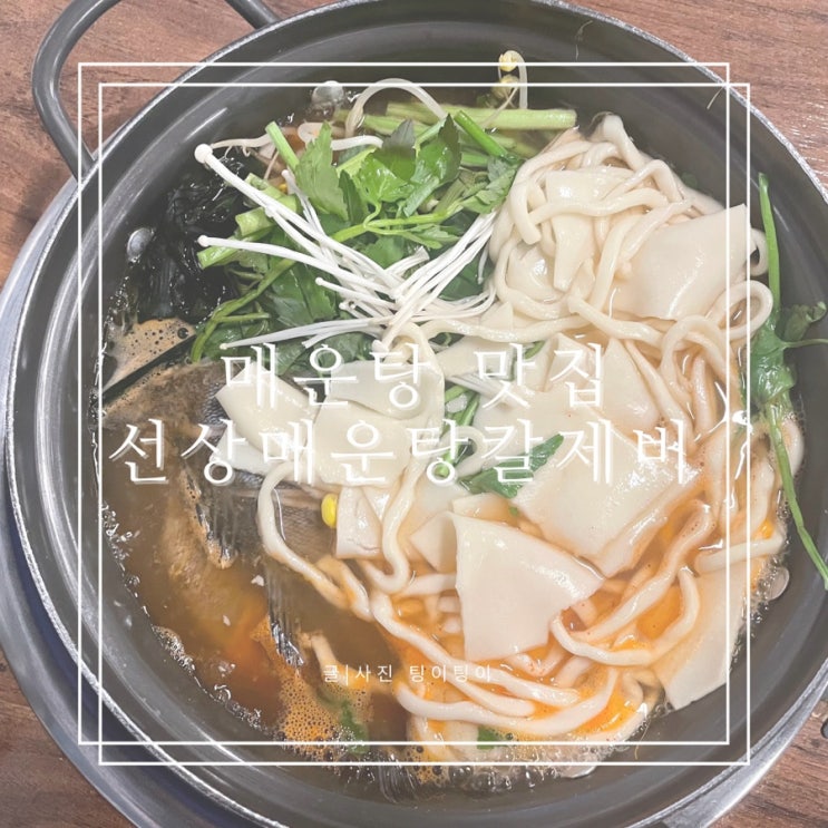 파주 운정 매운탕 맛집 "선상매운탕칼제비"