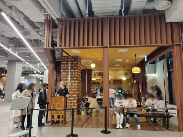 [여의도] 더 현대 카페 카멜커피 현대식품관 주말 웨이팅 꿀팁