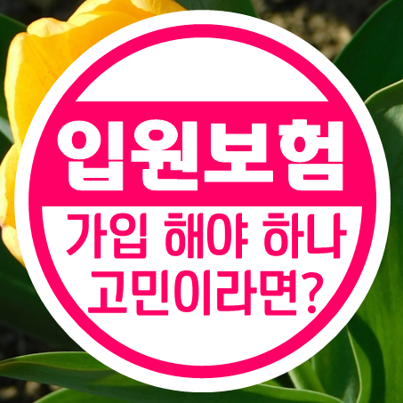  어린이입원비보험 가입해야 하나 말아야 하나 고민 중이라면!