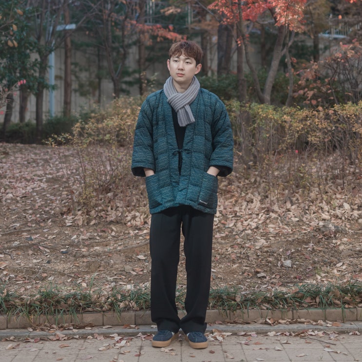  몽벨 남성 다운자켓 코디, 유니크한 경량패딩과 LS 용산점 매장 프로모션