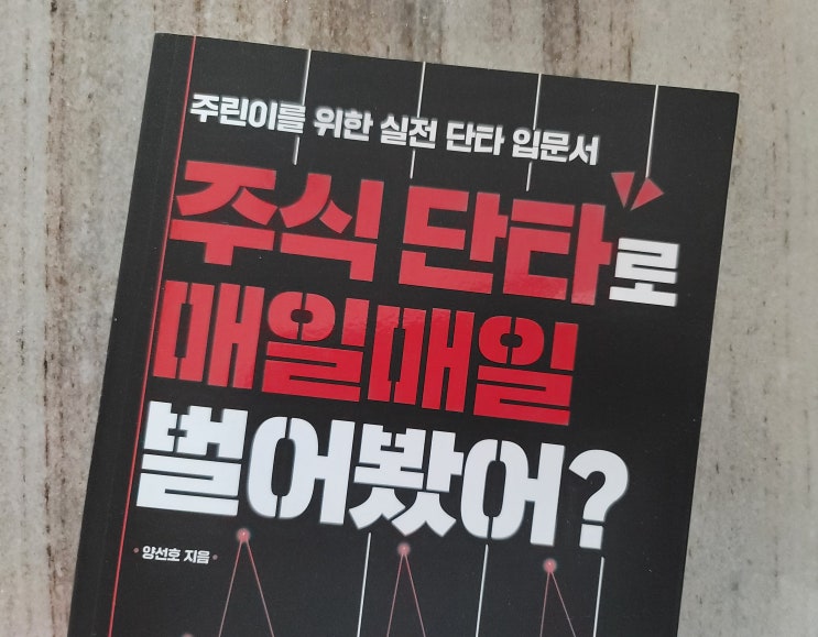  주린이를 위한 실전 입문서 주식 단타로 매일매일 벌어봤어?