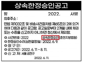 [승소사례] 빚 상속을 막기위해서는? (상속 한정승인 청구 인용 사례) 관련 이미지 4