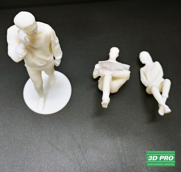 3D 프린터로 여러가지 인물 군상 피규어 출력물 제작/3D 프린터 시제품 출력/대학생 졸업작품/SLA 레이저 방식/ABS Like 레진 소재/쓰리디프로/3D프로/3DPRO