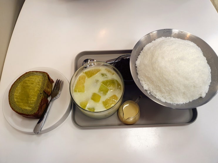  어린이대공원역 빙수 빙츄르 눈꽃빙수 맛집