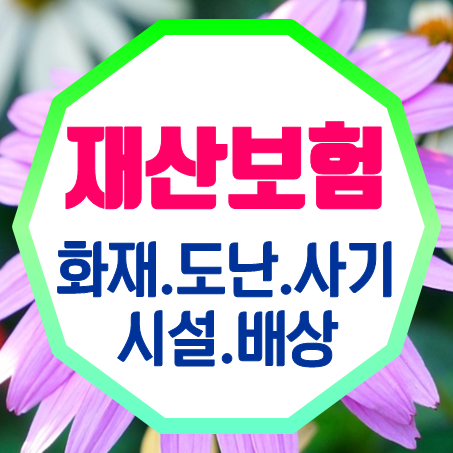  재산종합보험 가정집 화재와 도난 사기 피해부터 시설 소유자 배상 책임까지!
