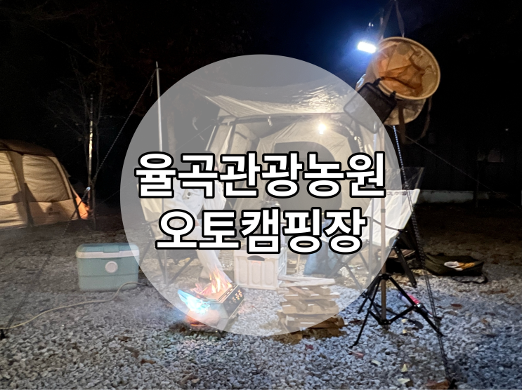 경기도 안성캠핑장 율곡관광농원 오토캠핑장 후기!