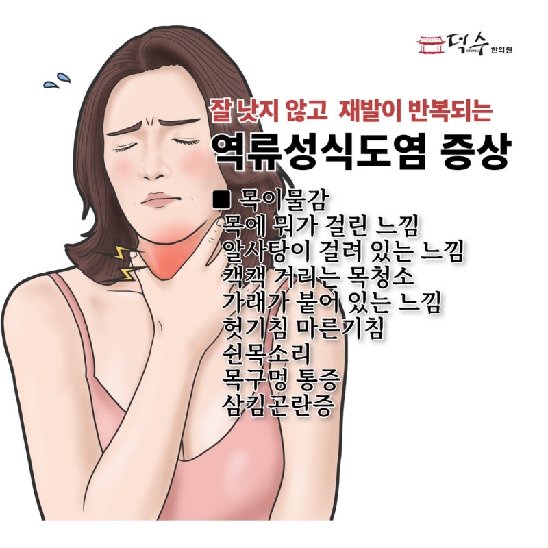 인후통 증상과 역류성 식도염을 돕는 방법