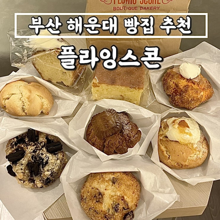 부산 해운대 빵집추천 플라잉스콘 • 인생 스콘맛집 재방문후기