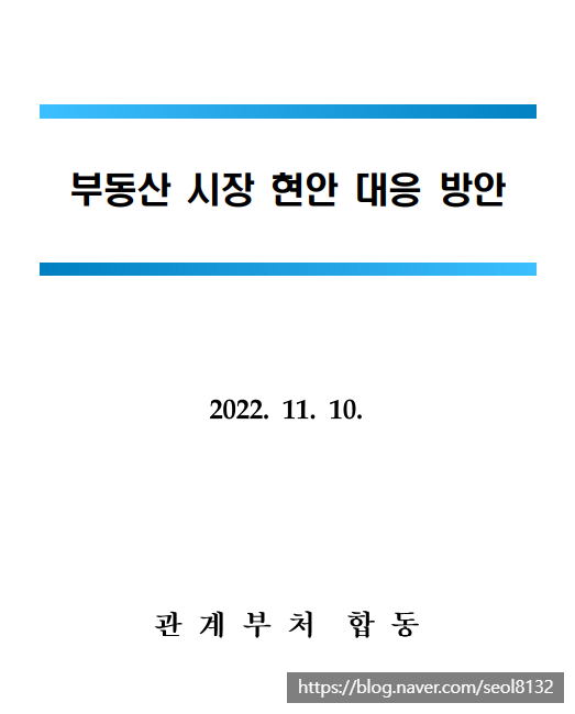 [부동산] 11월 정부 부동산 규제완화 발표, 부동산시장현안대응방안(Ft. 안심전환대출 9억 및 무순위 청약 조건)