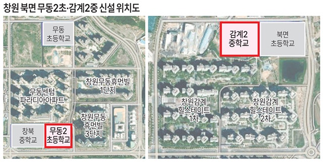  창원 북면에 초등학교, 중학교 신설한다- 가칭 무동2초등학교, 감계2중학교