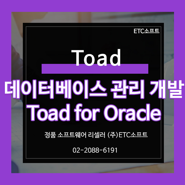  Toad for Oracle 데이터베이스 관리 및 개발 (토드)