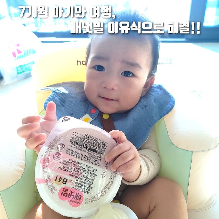  7개월 아기 여행 갈 때 필수품!! '배냇밀 이유식'