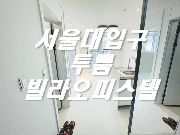  서울대입구역 빌라 신축! 매매, 전세, 월세 OK