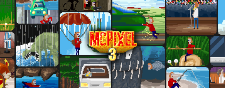 개그 어드벤처 게임 맥픽셀 3 맛보기 McPixel 3