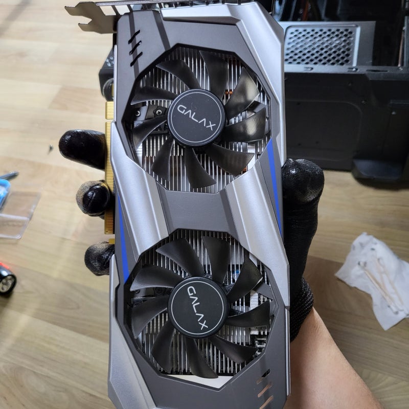 호기심에 해본 그래픽카드 써멀 재도포 후기(갤럭시 GTX1060 3GB)