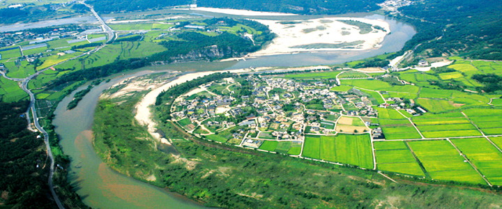  Hahoe Village in Andong city