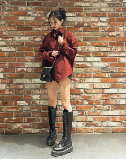  겨울 롱부츠 코디 닥터마틴 롱부츠 (오드릭 20I 부츠,1B60 롱부츠) 재고 풀림! 당장 사러 간드아~