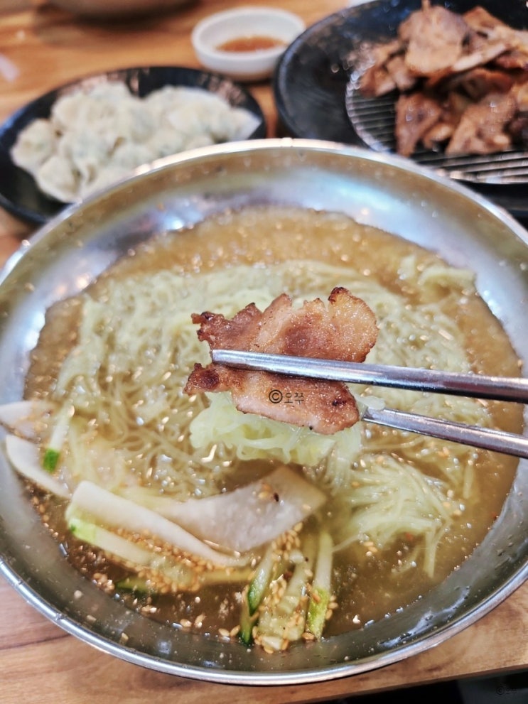  [아산 신창 맛집] 고기박사냉면 초계막국수 아산점 / 물냉면+숯불고기 냉면, 비빔냉면+숯불고기 냉면
