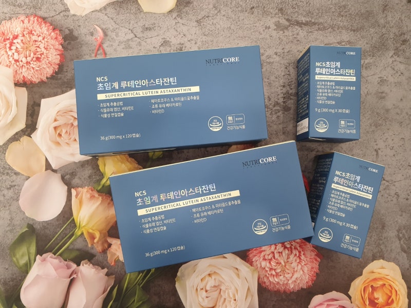 6중 복합 기능성, 뉴트리코어 NCS 초임계 루테인 아스타잔틴 3+1행사 진행합니다.☎.031-957-5353