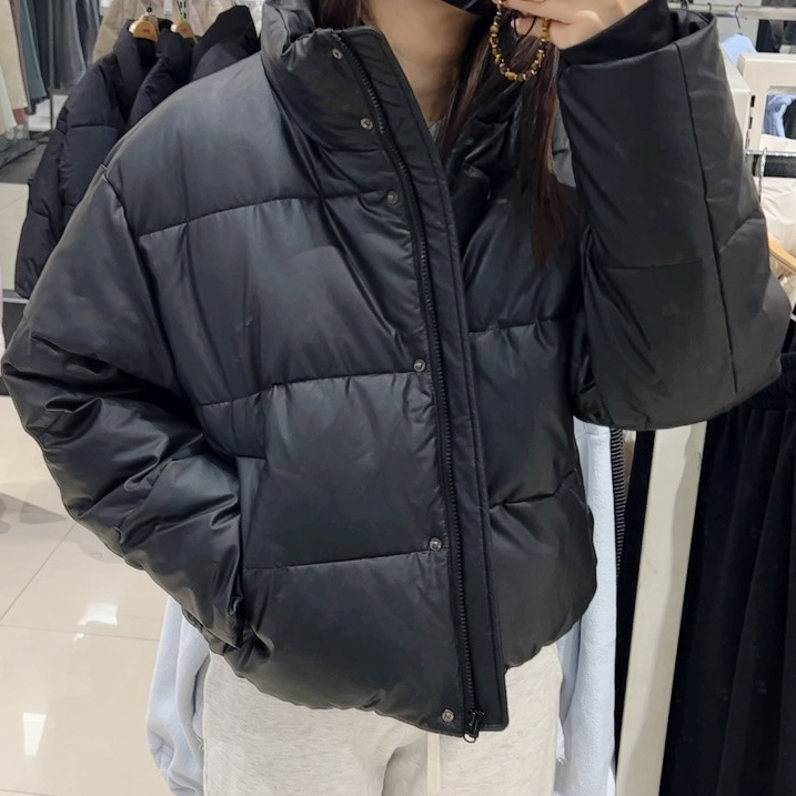  스파오 떡볶이 코트 & 눈에 든 가성비 레더 푸퍼