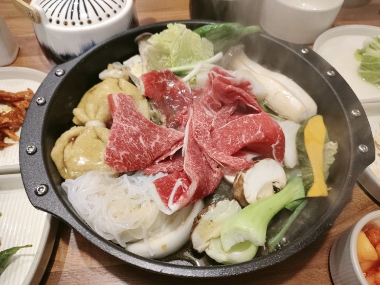  강릉 초당옥에서 관서식 스키야끼