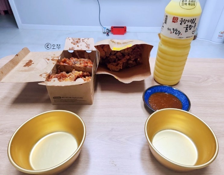  [수원 성균관대역 배달] 노랑통닭 성균관대점 + 출렁주 후기