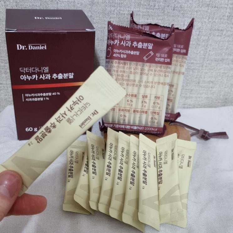  스트레스로 심한 휴지기탈모에 좋은 여성탈모약 닥터다니엘  아누카사과 추출분말 후기